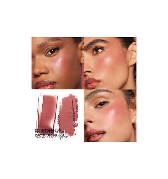 Double-Take Creme & Powder Blush/ She Goes To The Gym- Patrick Ta