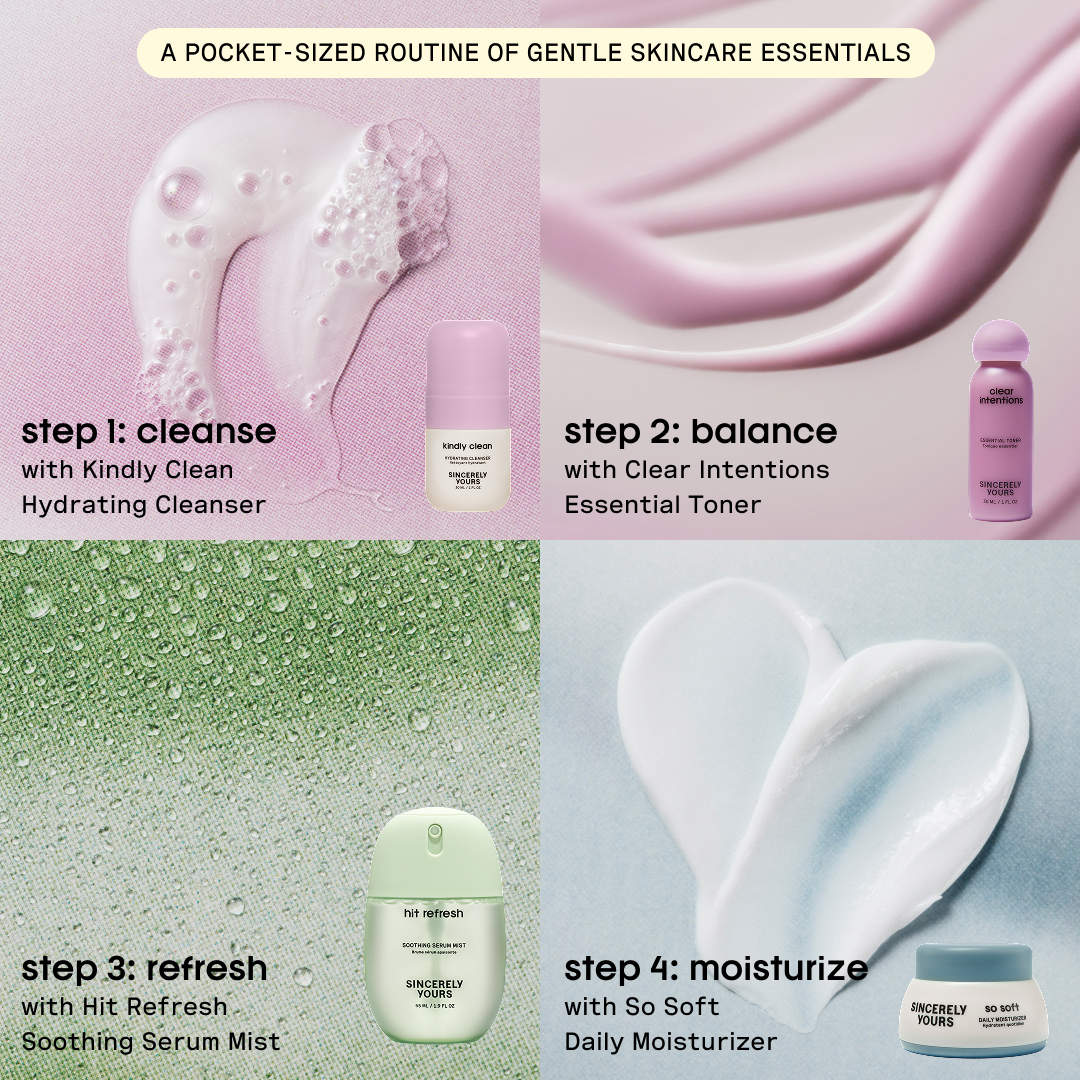 Sincerely Yours P.S. Special Delivery Mini Skincare Essentials Kit 4 Minis *pre order*