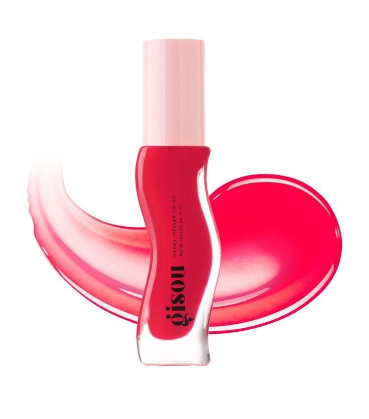 Honey Infused Lip Oil - Gisou / Tratamiento nutritivo de labios / strawberry sorbet