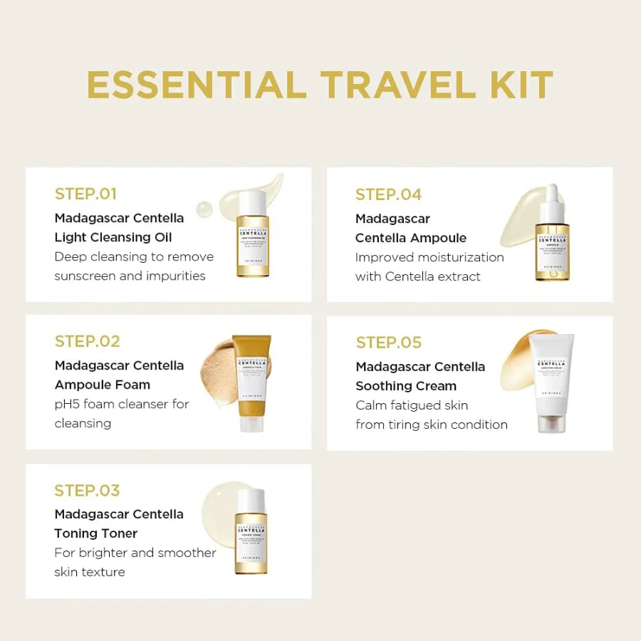 SKIN1004 - Madagascar Centella Travel Kit | Kit Hidratante Y Calmante