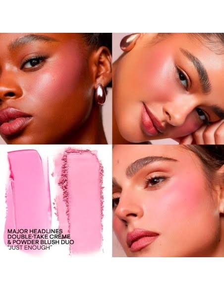 Double- Take Creme & Powder Blush/ Just Enough- Patrick Ta