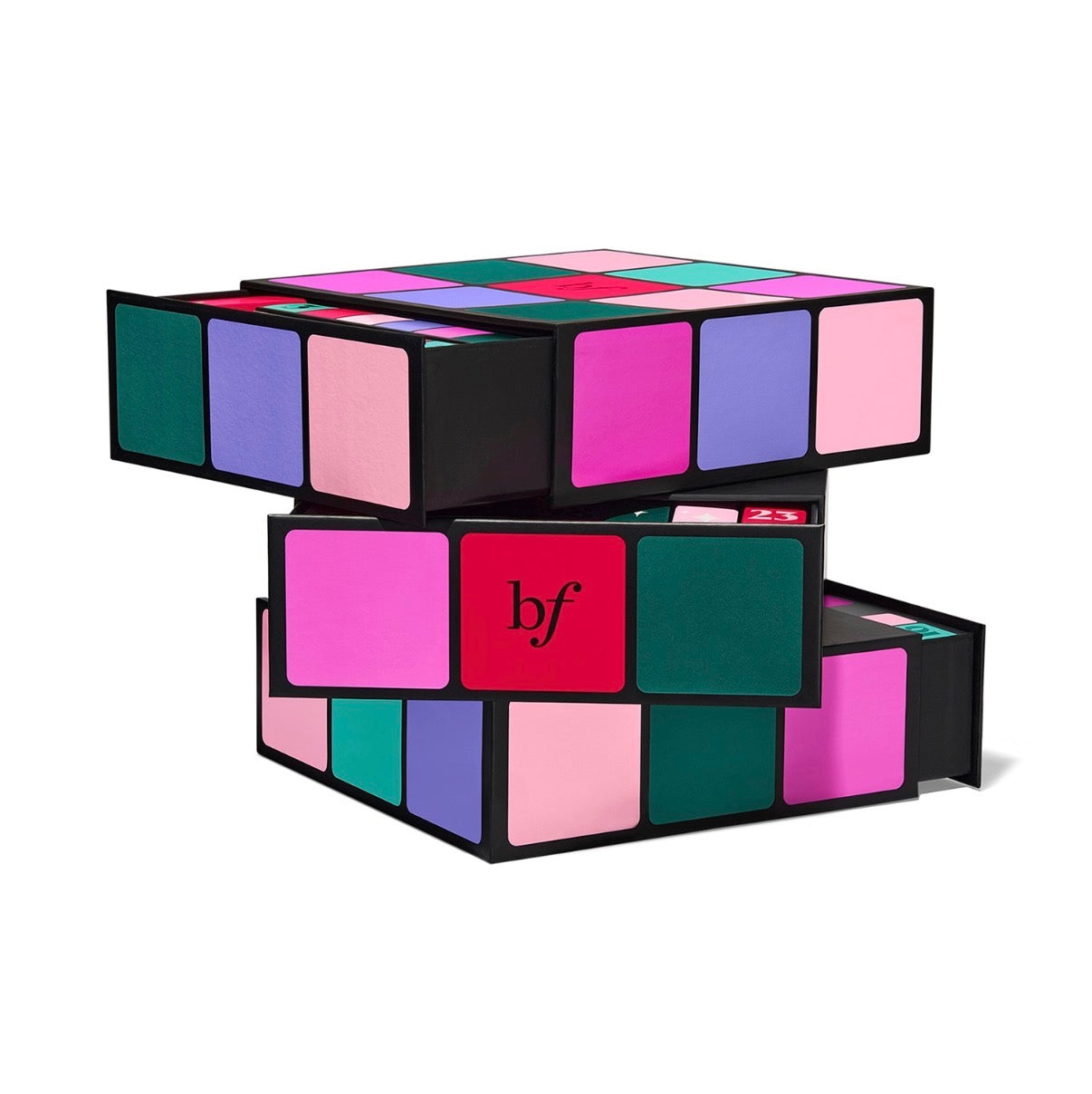 BENEFIT COSMETICS HOLIDAY ADVENT CALENDAR GLAM CUBE (SET DE MAQUILLAJE Y CUIDADO DE LA PIEL)