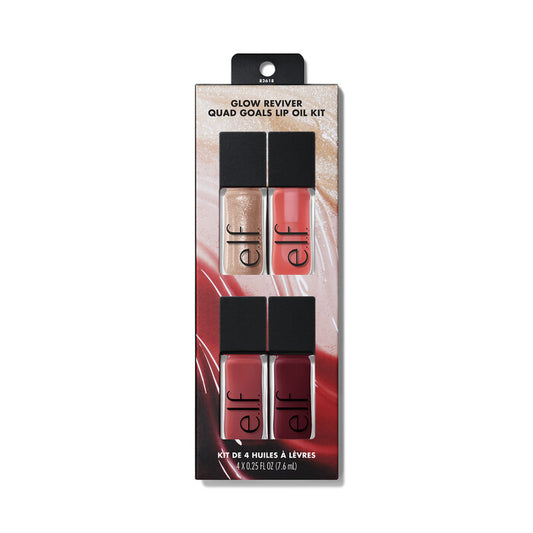 Elf Glow Reviver Quad Goals Lip Oil Kit 4 pz