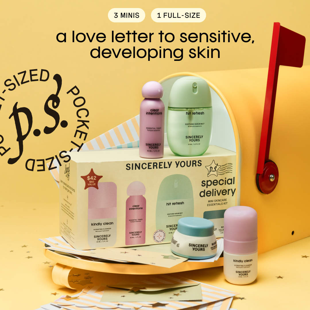 Sincerely Yours P.S. Special Delivery Mini Skincare Essentials Kit 4 Minis *pre order*