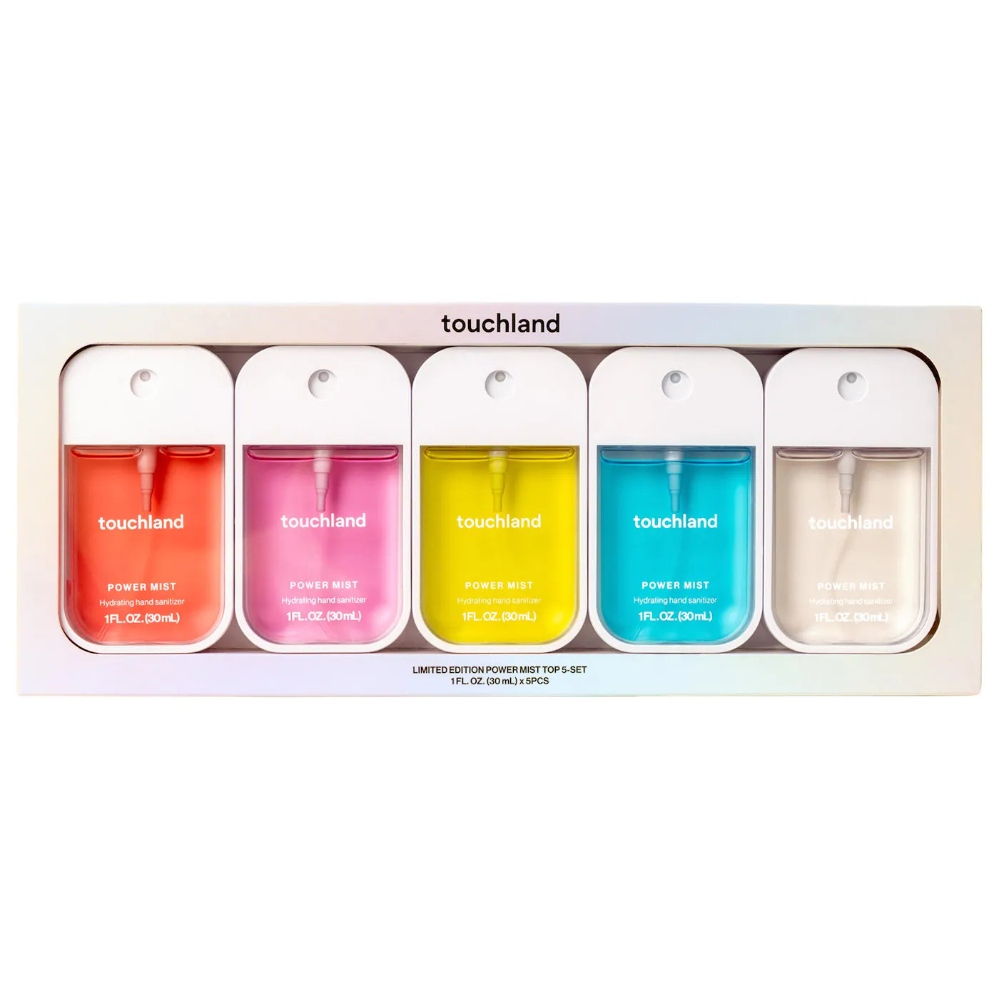 TOUCHLAND Limited Edition Power Mist Hydrating Hand Sanitizer Top 5-Set